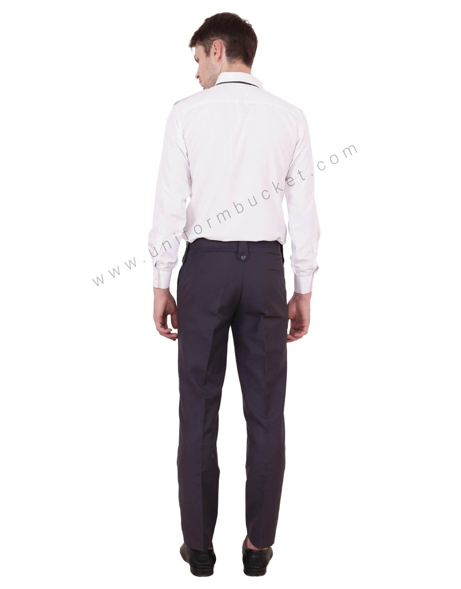 White & Grey Security Guard Shirt For Men