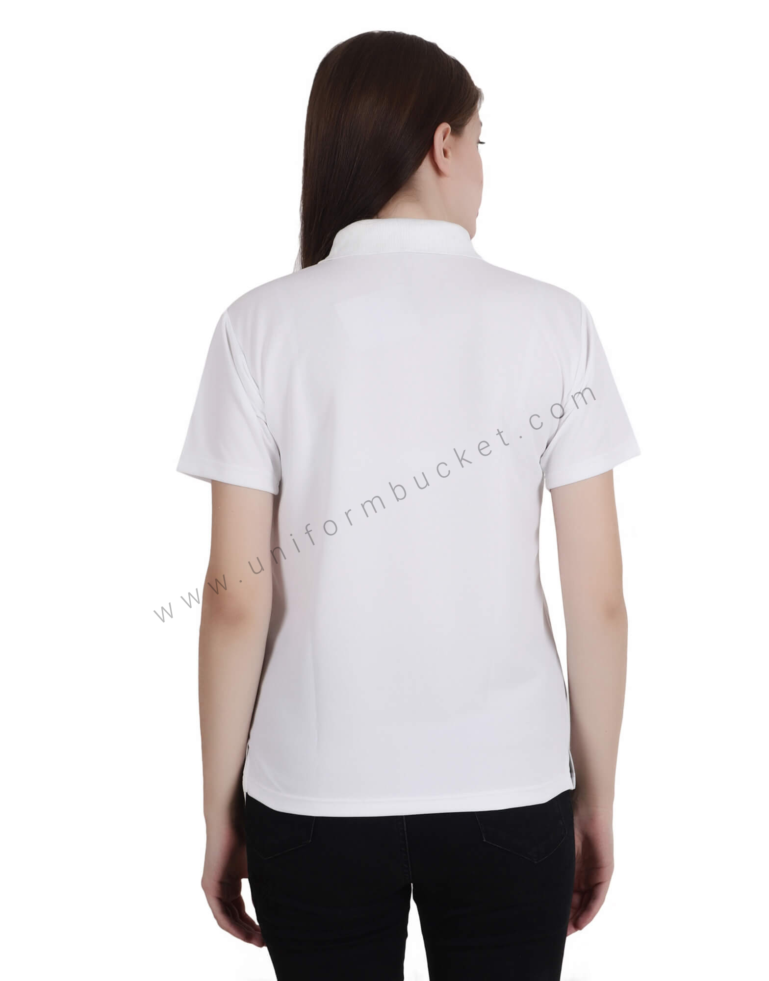 White Uniform Polo T- Shirt