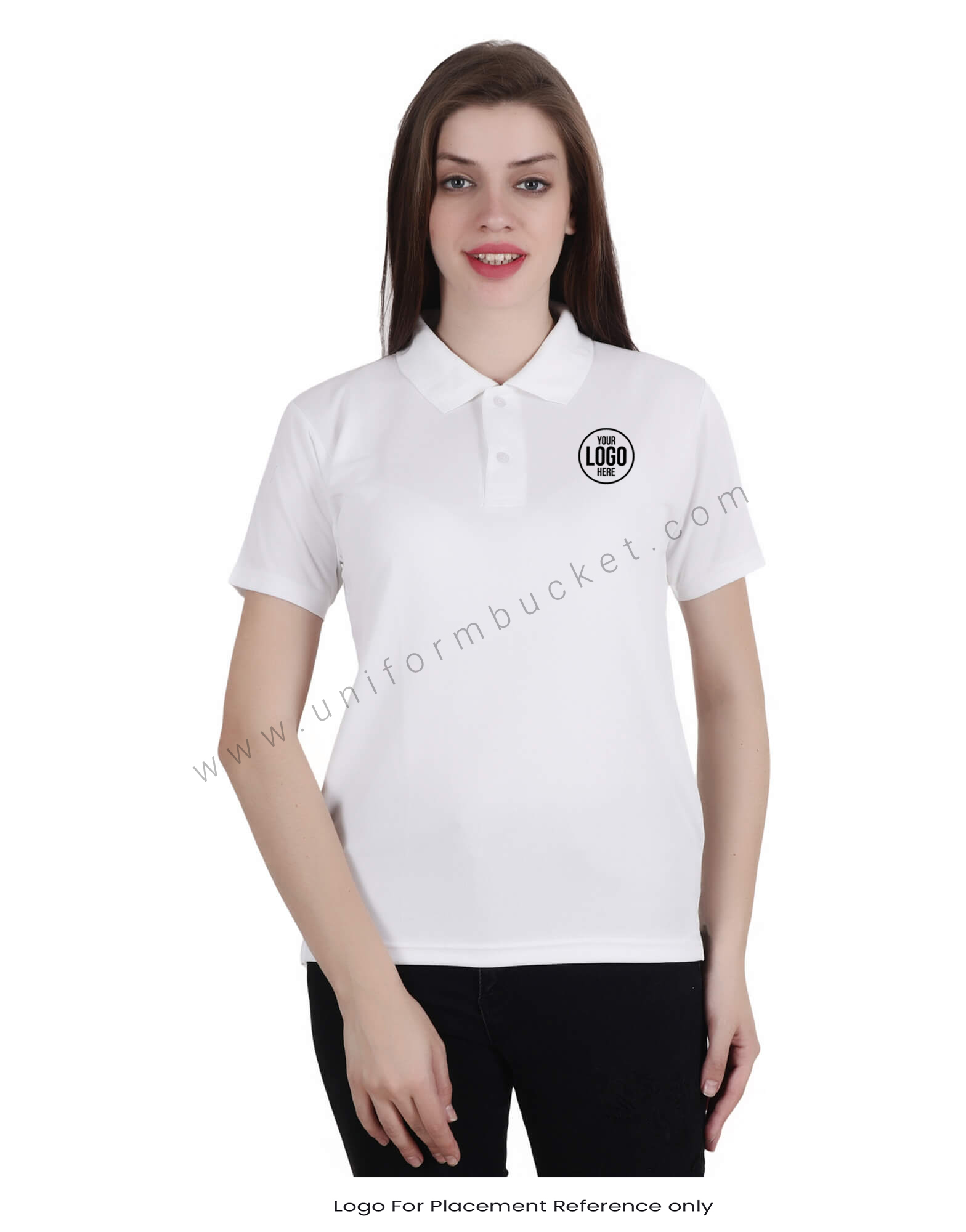 White Uniform Polo T- Shirt