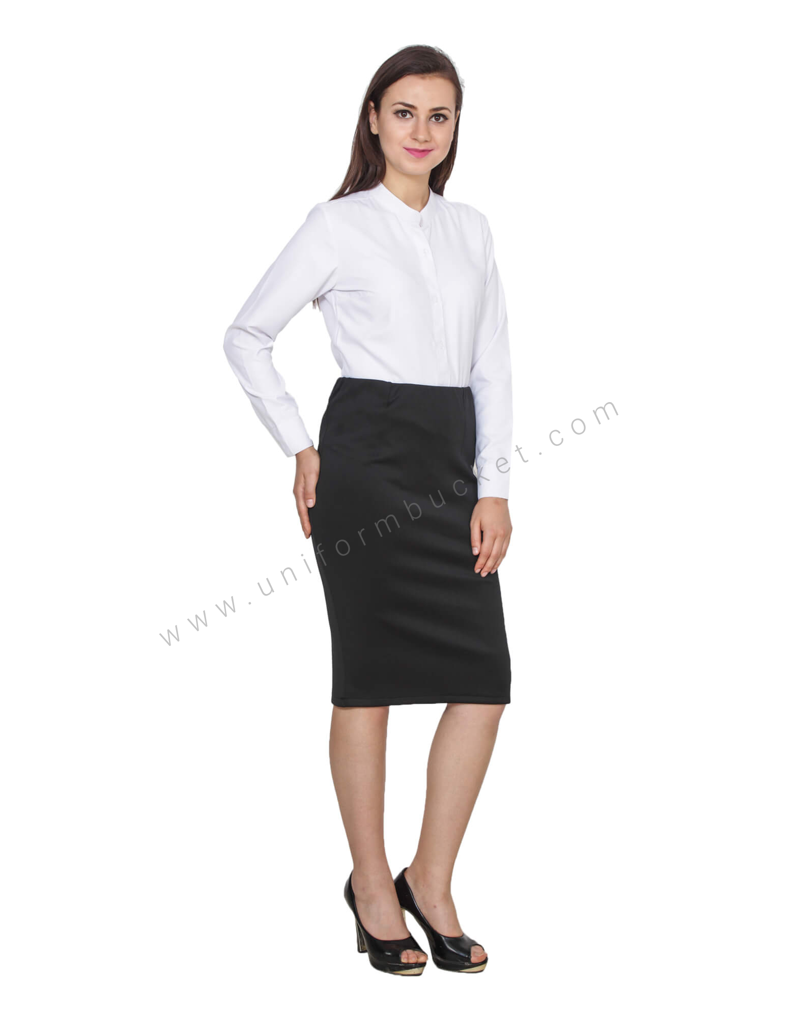 Knee Length Pencil Skirt