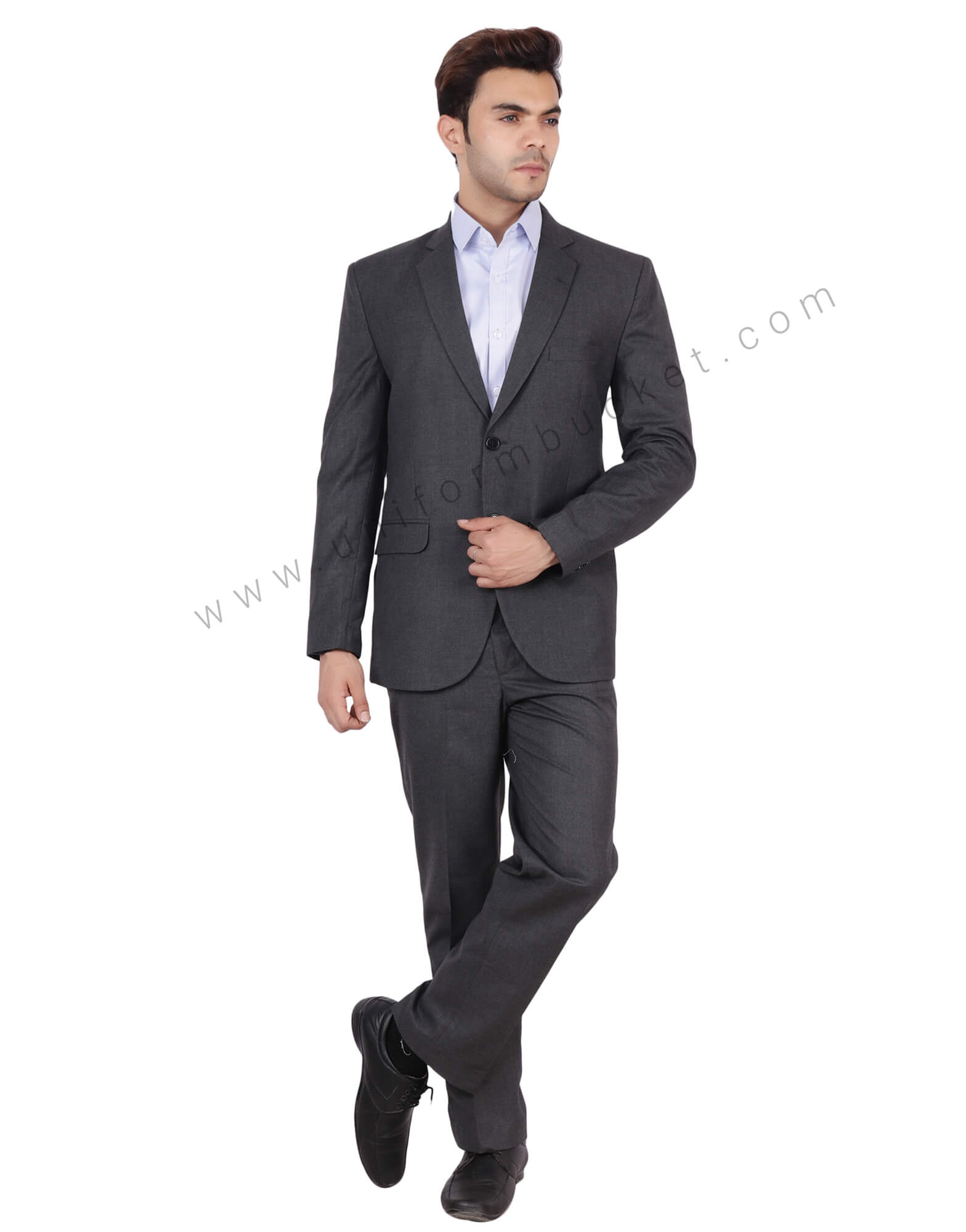 Worsted Grey Blazer For Men