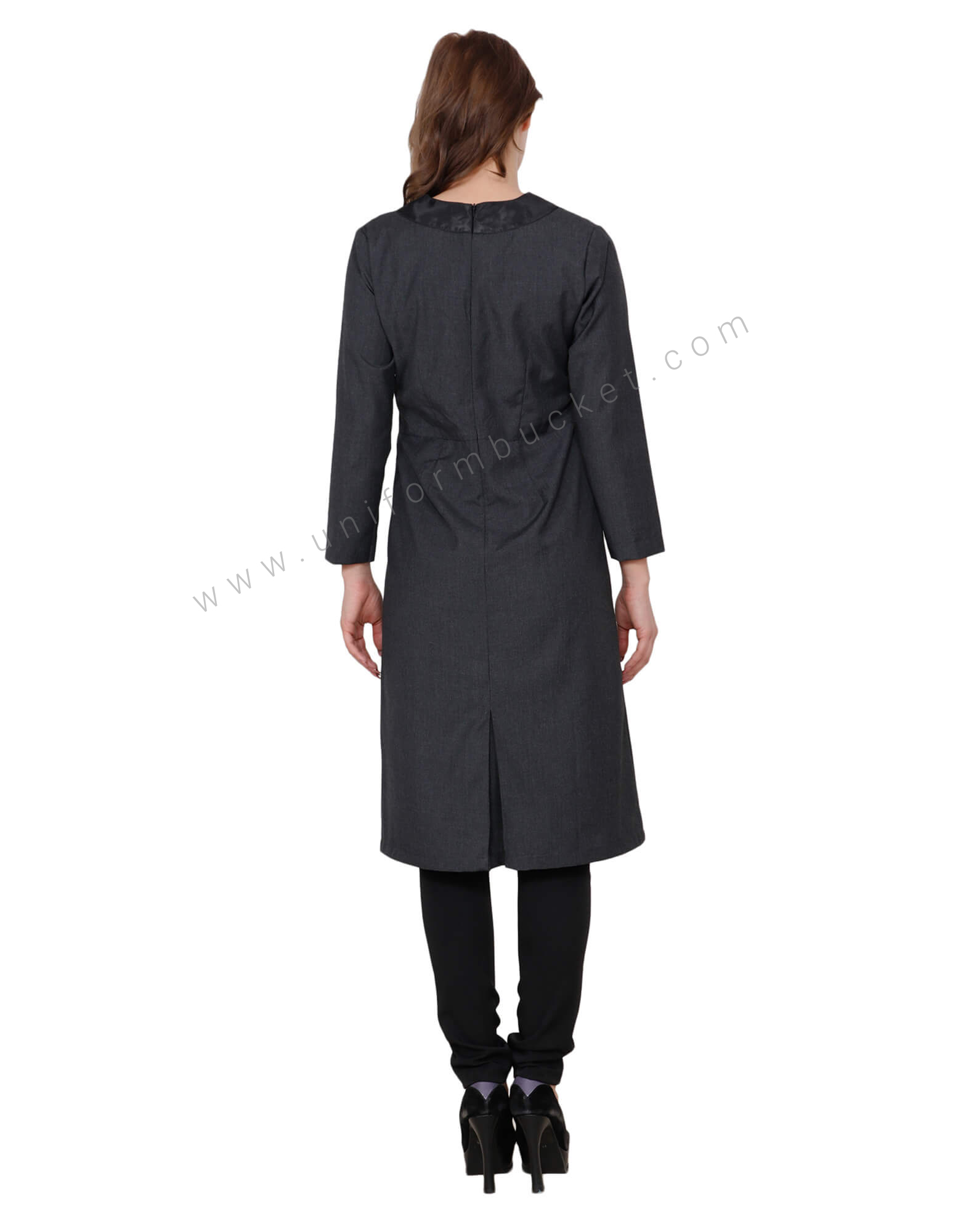 Worsted Designer Long Tunic With Front Belt