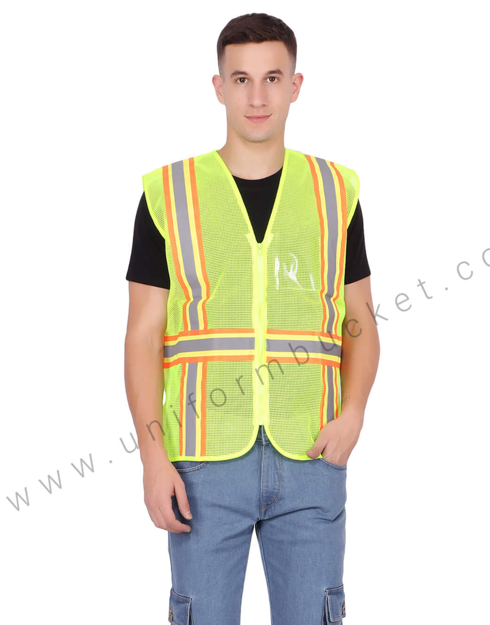Buy Yellow Net Type Safety Vest Unisex Online Best Prices in India