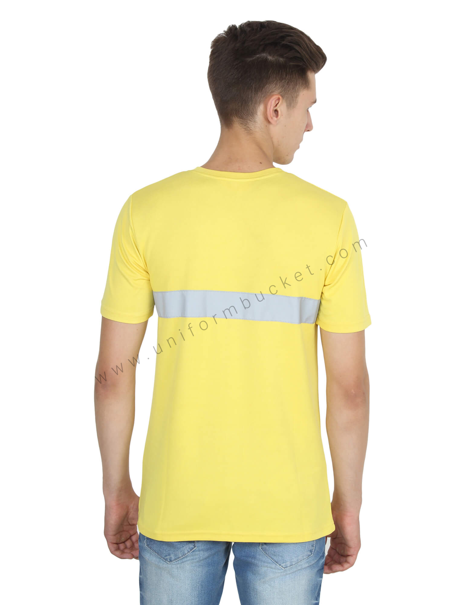 Yellow Round Neck Hi- Visibility T- Shirt