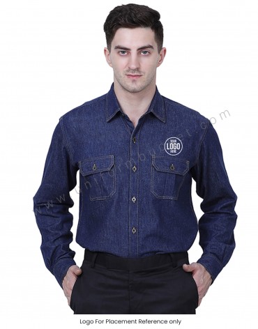 Denim shirt uniform deals