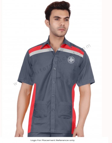 Orange And Black Men Housekeeping Uniform T Shirt, For Hospital, Size:  Medium at Rs 180/piece in Minakhan