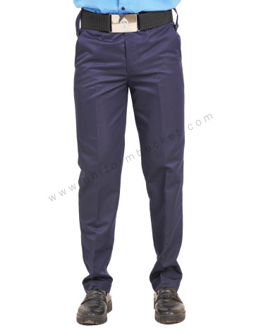 male navy blue Security Guard trouser with three loops