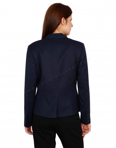 Buy Single Button Navy Blue Blazer For Women Online @ Best Prices in ...