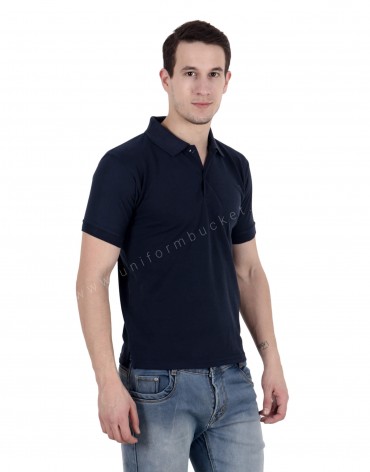 Navy Blue Uniform Polo T- Shirt