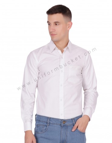 Plain White Formal Shirt