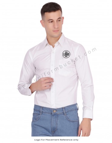 Plain White Formal Shirt