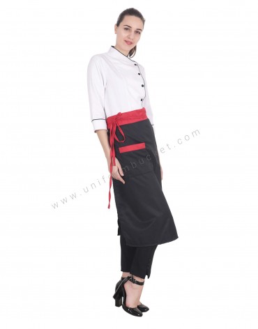 Red Belted Bistro Apron