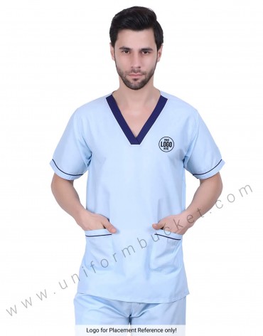 V- Neck Sky Blue Tunic