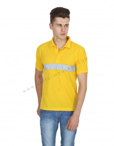 Yellow Polo Hi- Visibility T- Shirt