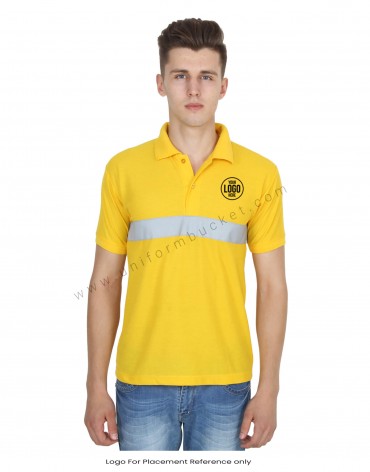 Yellow Polo Hi- Visibility T- Shirt